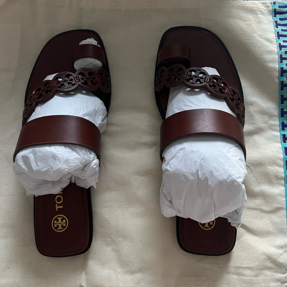 Brown, Toe Strap Tory Burch Sandals